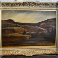 A01. Lanscape oil painting by Canadian artist Louis Muhlstock. 